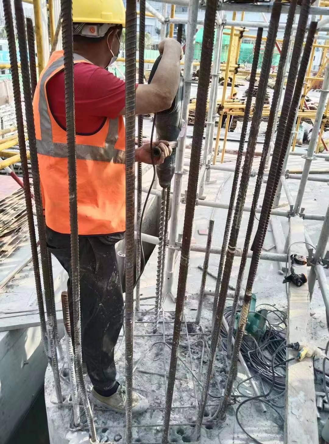 泗县增大截面法加固框架柱施工方案